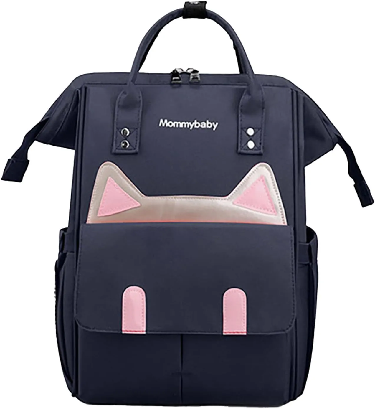 Womens Diaper Changing Backpack Nurse Backpack Waterproof Multi Function Travel Diaper Bag with Insulated Pockets (Blue)