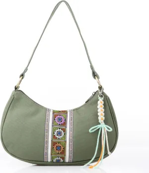 Women's Hobo Handbag, Mini Cloth Shoulder Bag Tote Handbag