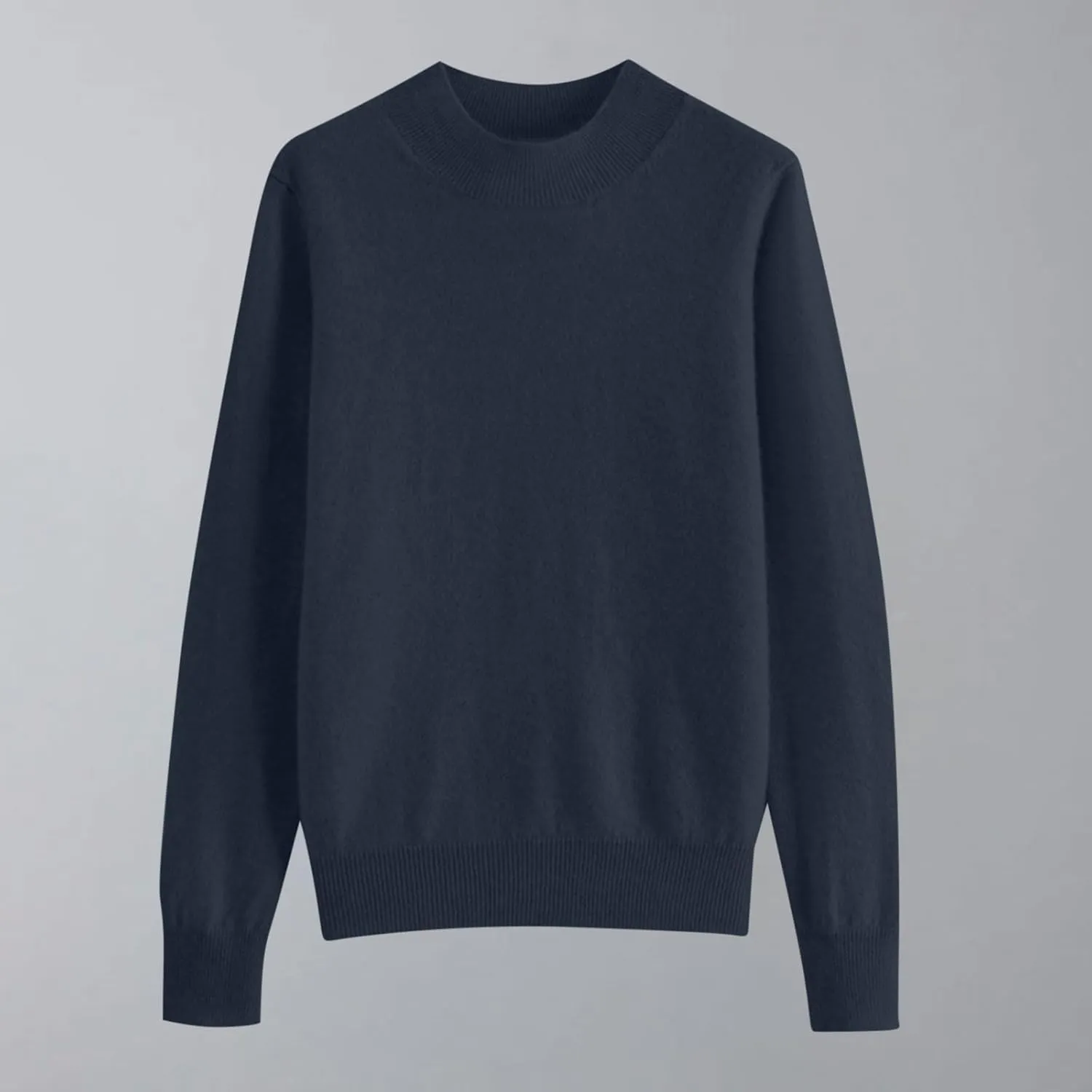 Womens Lightweight Sweaters Warm Cozy Soft Long Sleeve Mock Neck Knit Pullover Sweater Winter Basic Tee Tops
