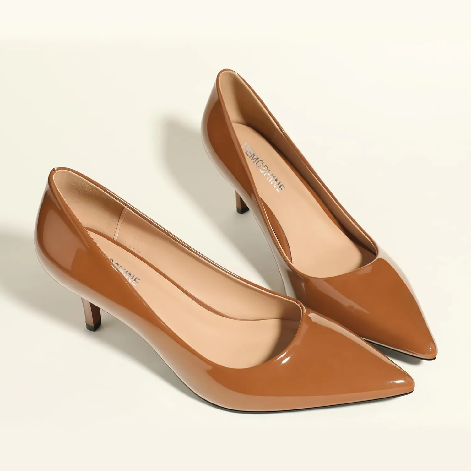 Women's Pumps Pointed Closed Toe Low Heels Comfortable Dress Shoes for Work Business Office Wedding Casual 2.3 Inch