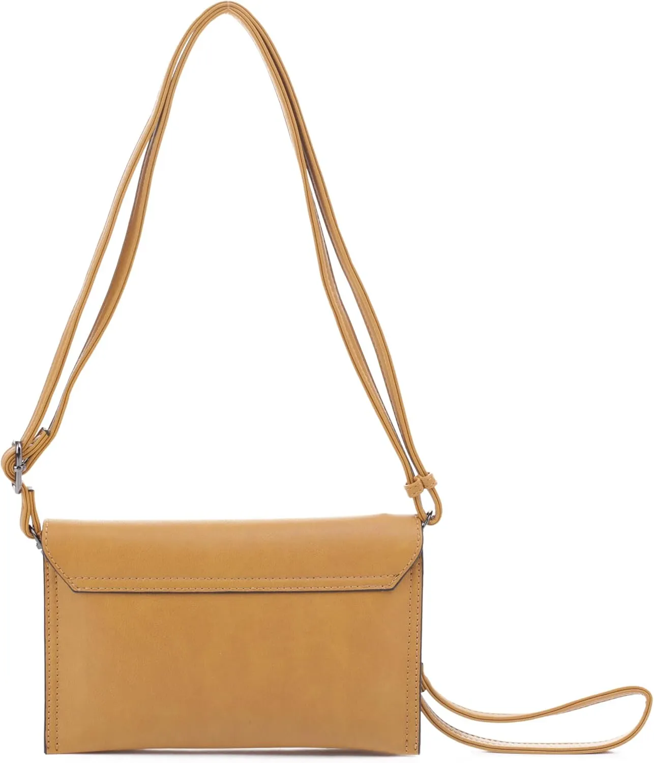 Women's Pushlock Shoulder Crossbody Clutch Purse Bag Wristlet