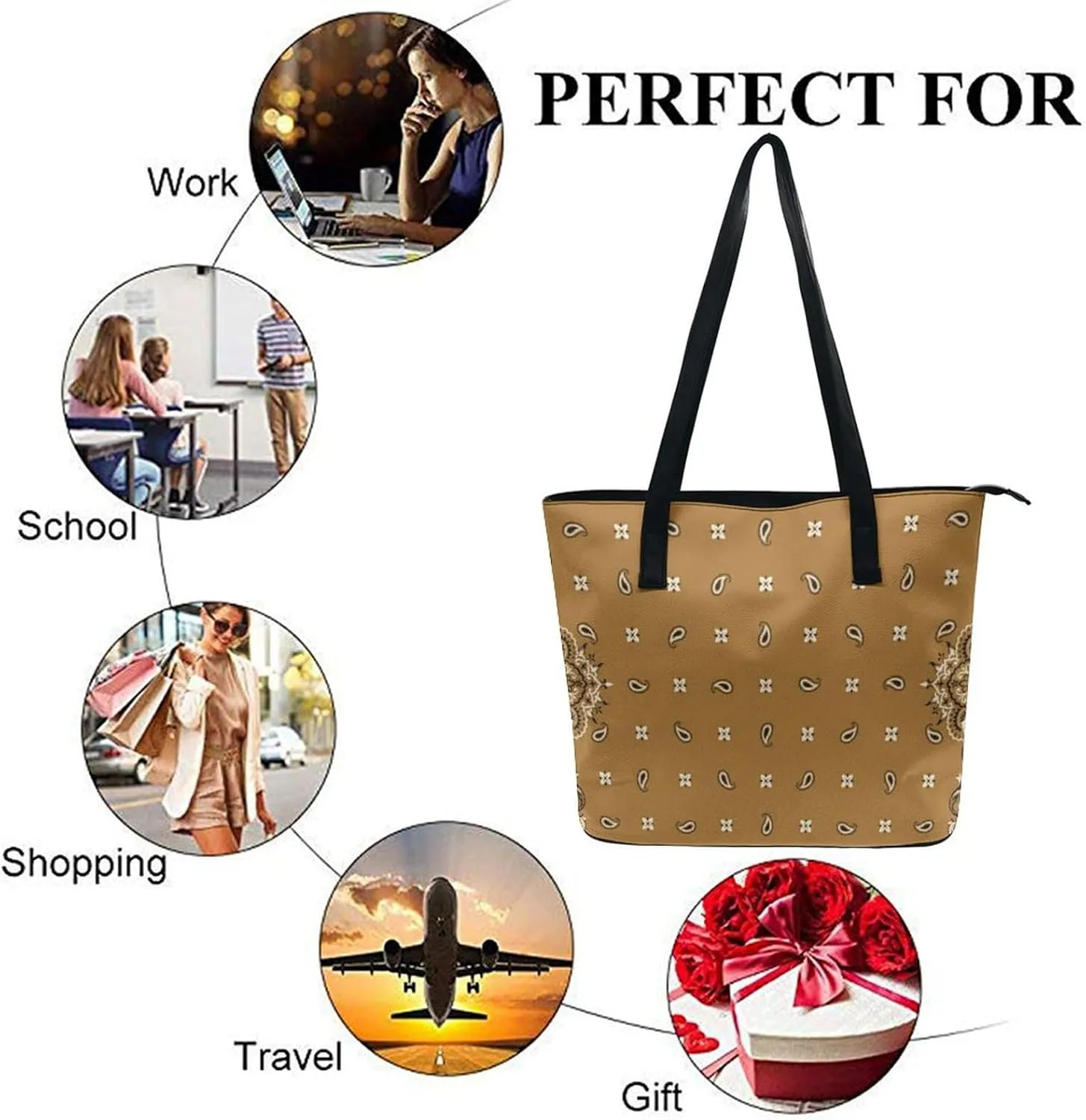 Women's Soft Leather Handbag Tote Purses Shoulder Bucket Bag