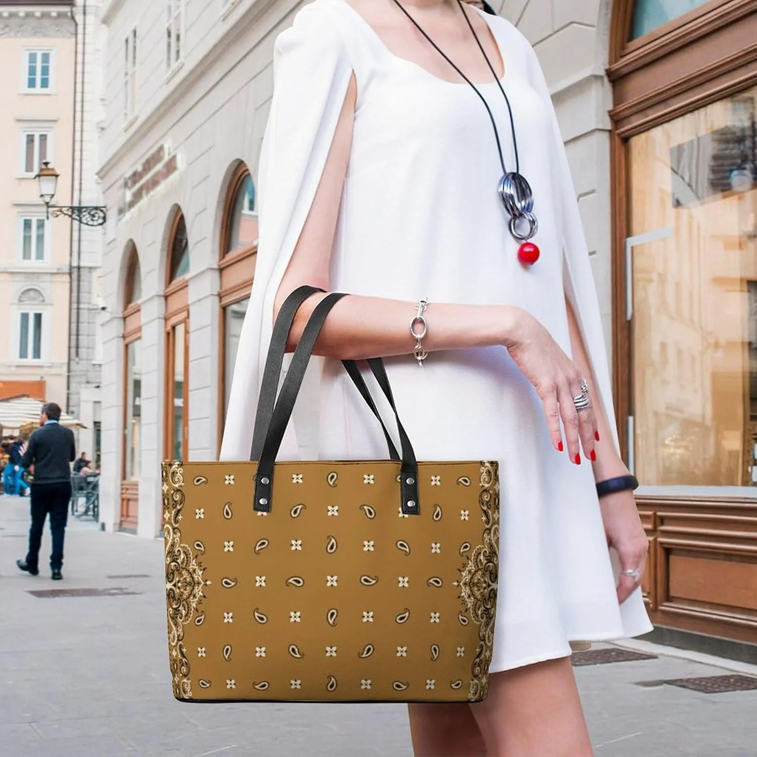 Women's Soft Leather Handbag Tote Purses Shoulder Bucket Bag