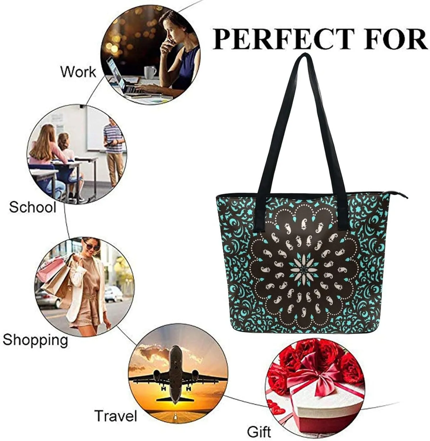 Women's Soft Leather Handbag Tote Purses Shoulder Bucket Bag
