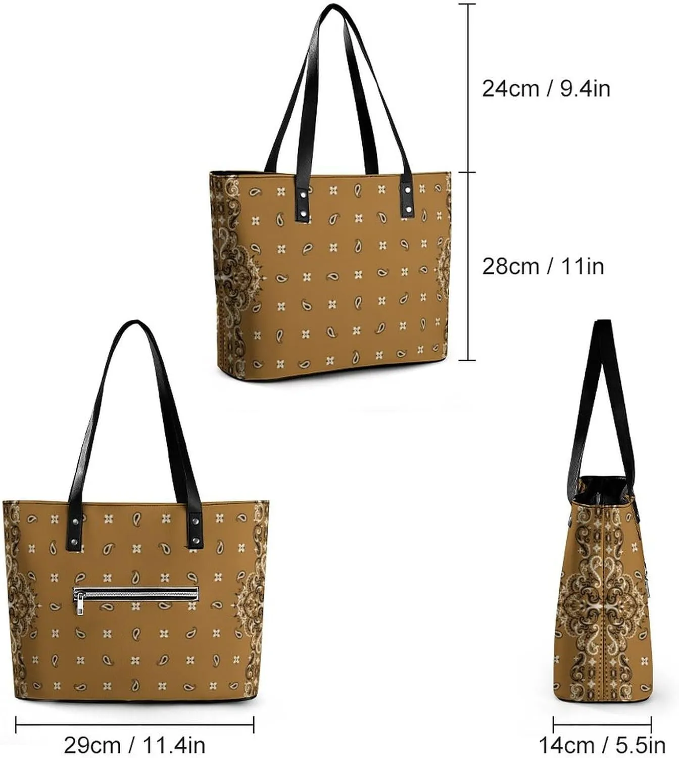 Women's Soft Leather Handbag Tote Purses Shoulder Bucket Bag