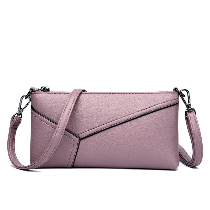 Women's Summer Fashion Mom Simple Texture Soft Handbags