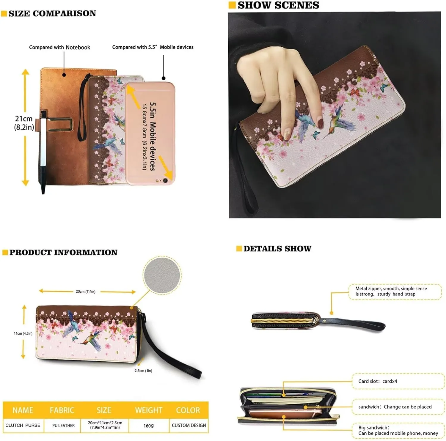 Womens Underarm Purse Top-Handle Shoulder Bag with Wallet Pu Leather Hobo Bag Purse Clutch Handbags