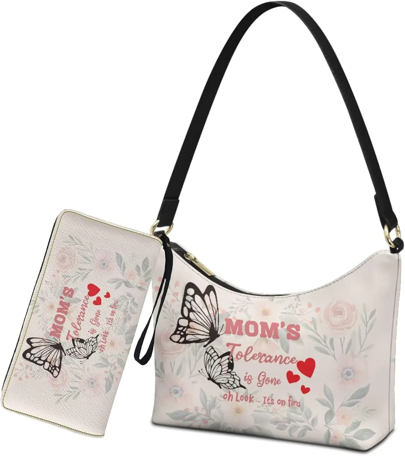 Womens Underarm Purse Top-Handle Shoulder Bag with Wallet Pu Leather Hobo Bag Purse Clutch Handbags