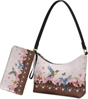 Womens Underarm Purse Top-Handle Shoulder Bag with Wallet Pu Leather Hobo Bag Purse Clutch Handbags