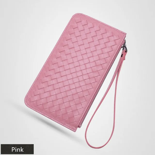 Women's Woven Leather Purse by Wolph