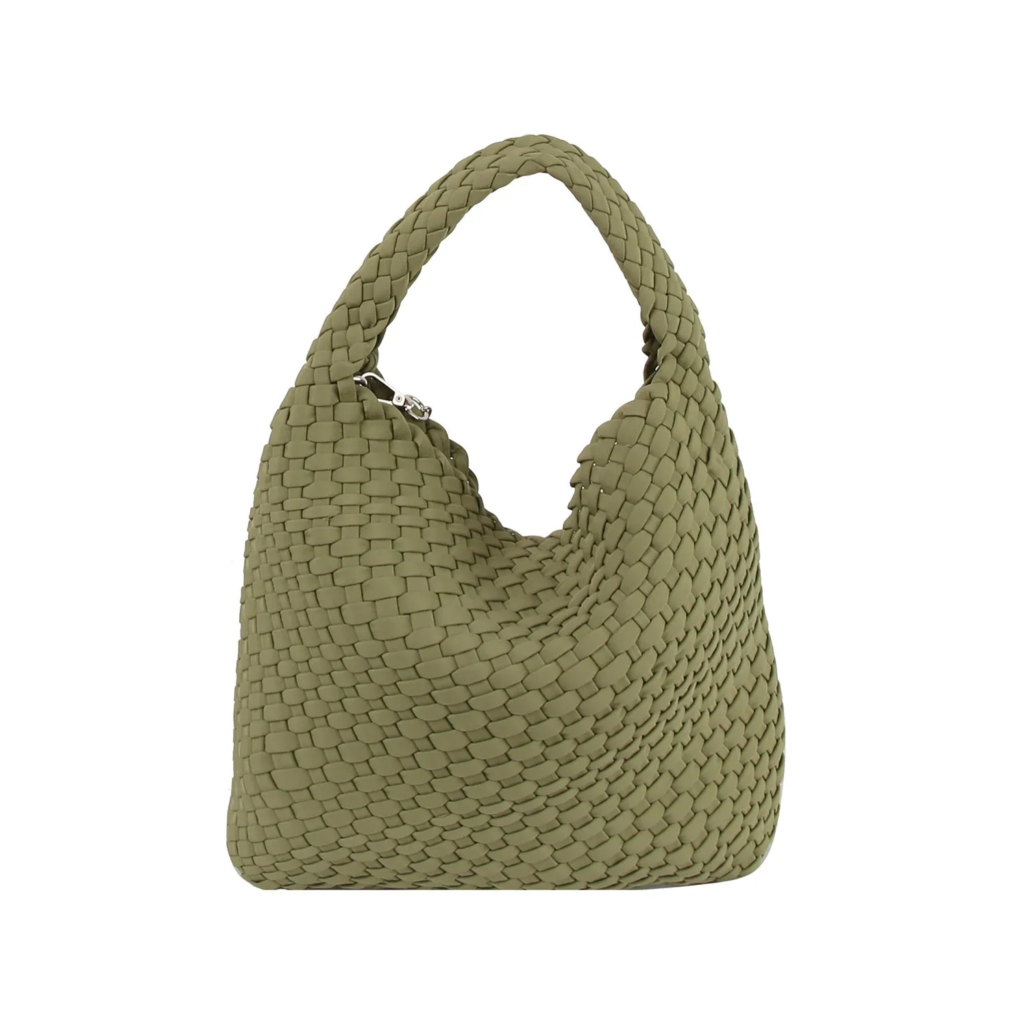 Woven Chic Hobo Bag with Matching Pouch