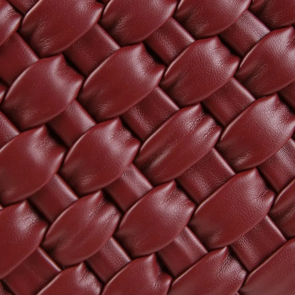 Woven Evening Bag Clutch Purse for Women Knot Woven Leather Crossbody Bag for Wedding Party Prom