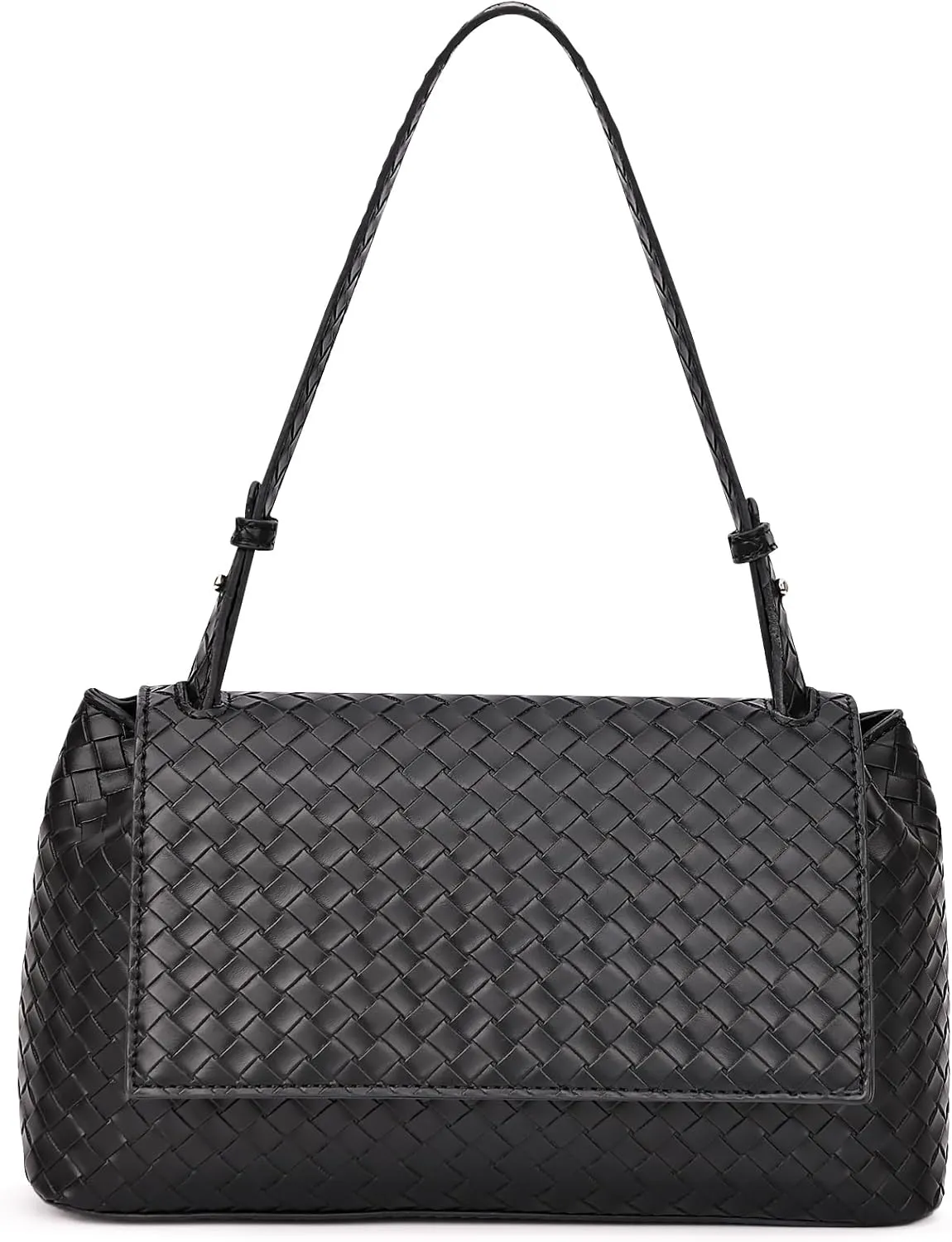 Woven Purse for Women,Small Woven Texture Hobo Dumpling Bag,Trendys Vegan Leather Handbag,Holiday Shoulder Bag Gift
