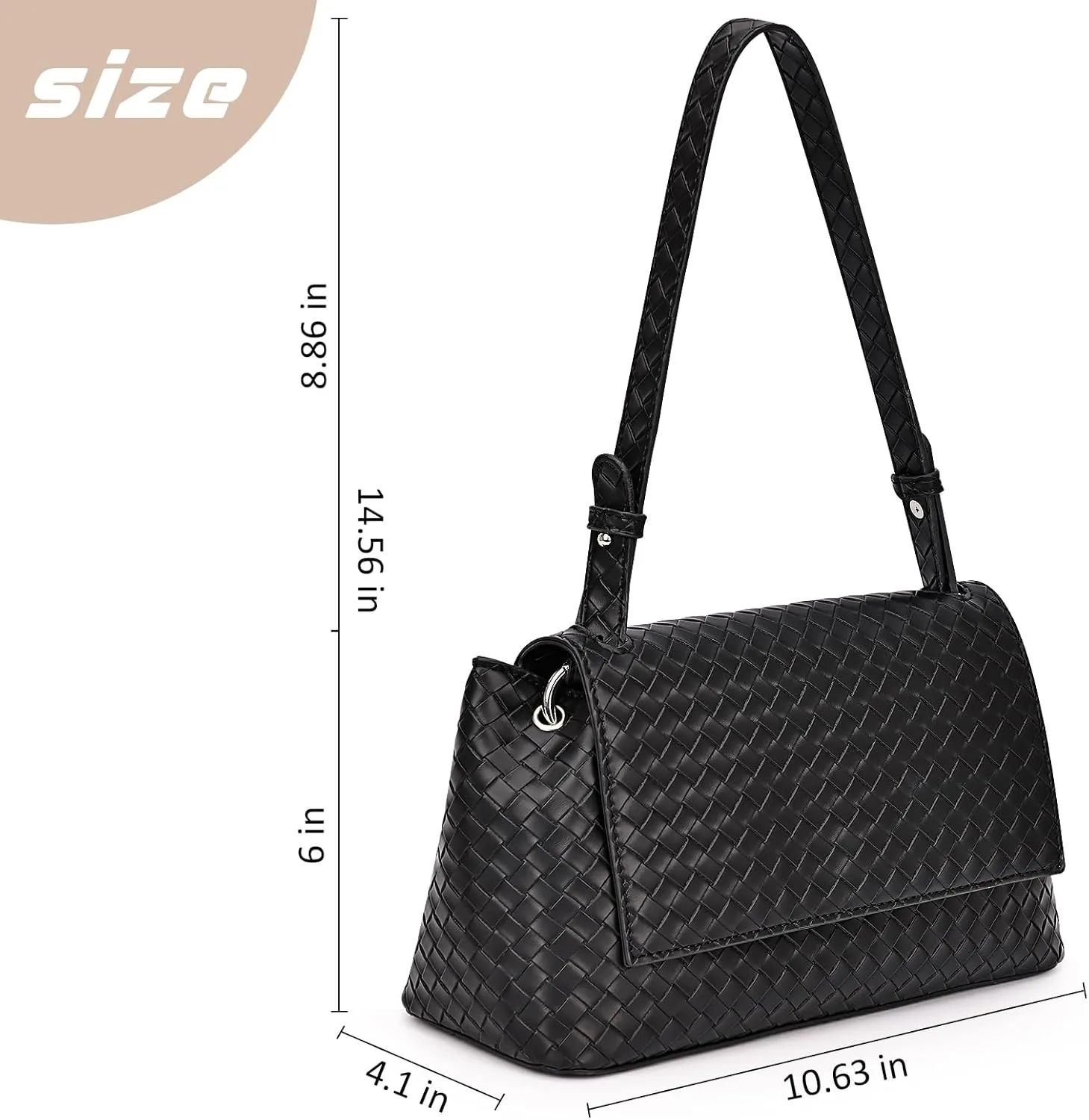 Woven Purse for Women,Small Woven Texture Hobo Dumpling Bag,Trendys Vegan Leather Handbag,Holiday Shoulder Bag Gift