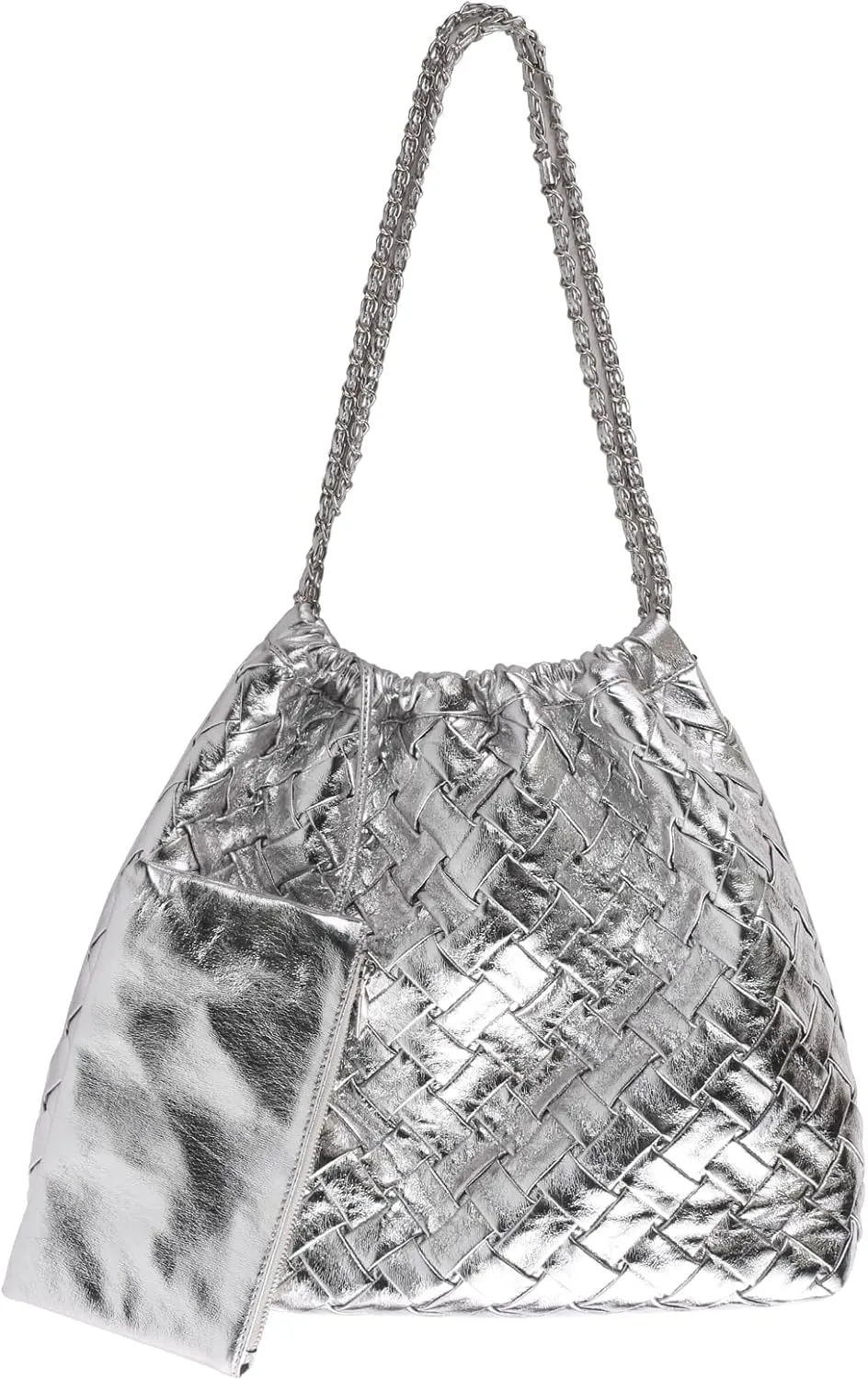 Woven Tote Bag for Women Large Summer Beach Hobo Handbags Handmade Top-handle Shoulder Bag with Purse