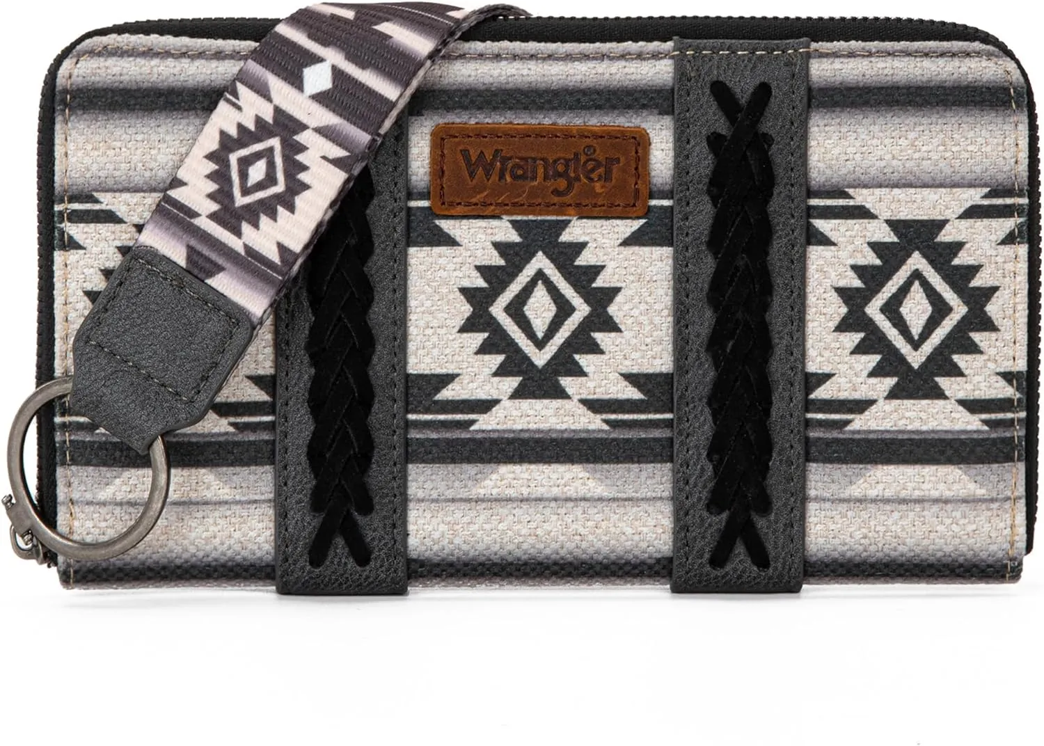 Wrangler Wallet Purse for Women Western Aztec Clutch Wristlet Wallet with Credit Card Holder
