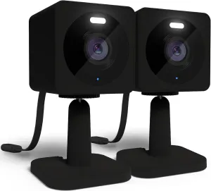 WYZE Cam OG Indoor/Outdoor 1080p WI-Fi Smart Home Security Camera with Color Night Vision, Built-in Spotlight, Motion Detection, 2-Way Audio, Compatible with Alexa & Google Assistant, Black (2-Pack)