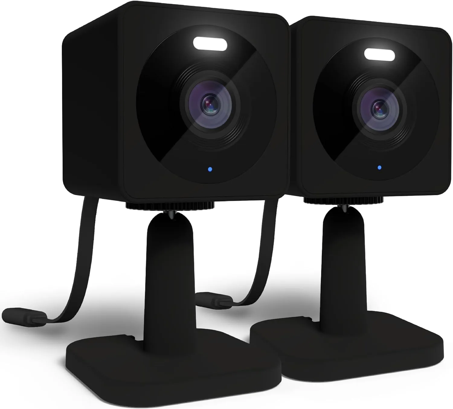 WYZE Cam OG Indoor/Outdoor 1080p WI-Fi Smart Home Security Camera with Color Night Vision, Built-in Spotlight, Motion Detection, 2-Way Audio, Compatible with Alexa & Google Assistant, Black (2-Pack)