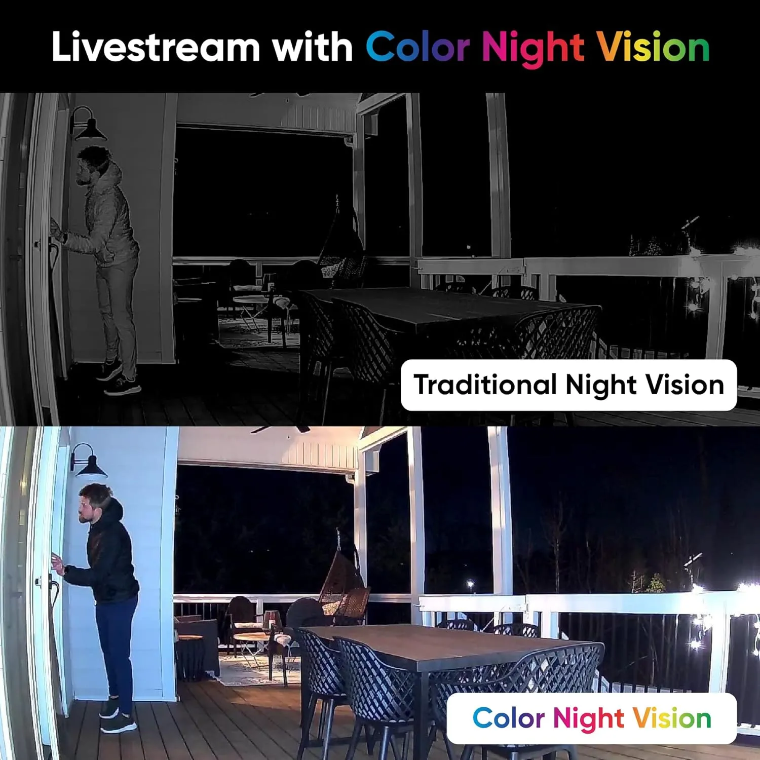 Wyze Cam OG Indoor/Outdoor 1080p Wi-Fi Smart Home Security Camera with Color Night Vision, Built-in Spotlight, Motion Detection, 2-Way Audio, Compatible with Alexa & Google Assistant, White