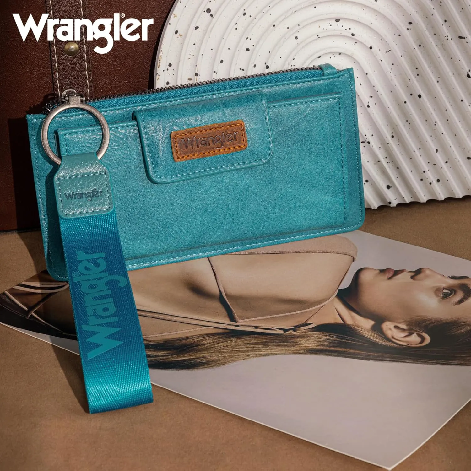 X Wrangler Wallet for Women Ladies Female Card Cases & Money Organizers Wristlet with Wallet Large Clutch with Coin Purse Smooth Zipper and Rfid Lining
