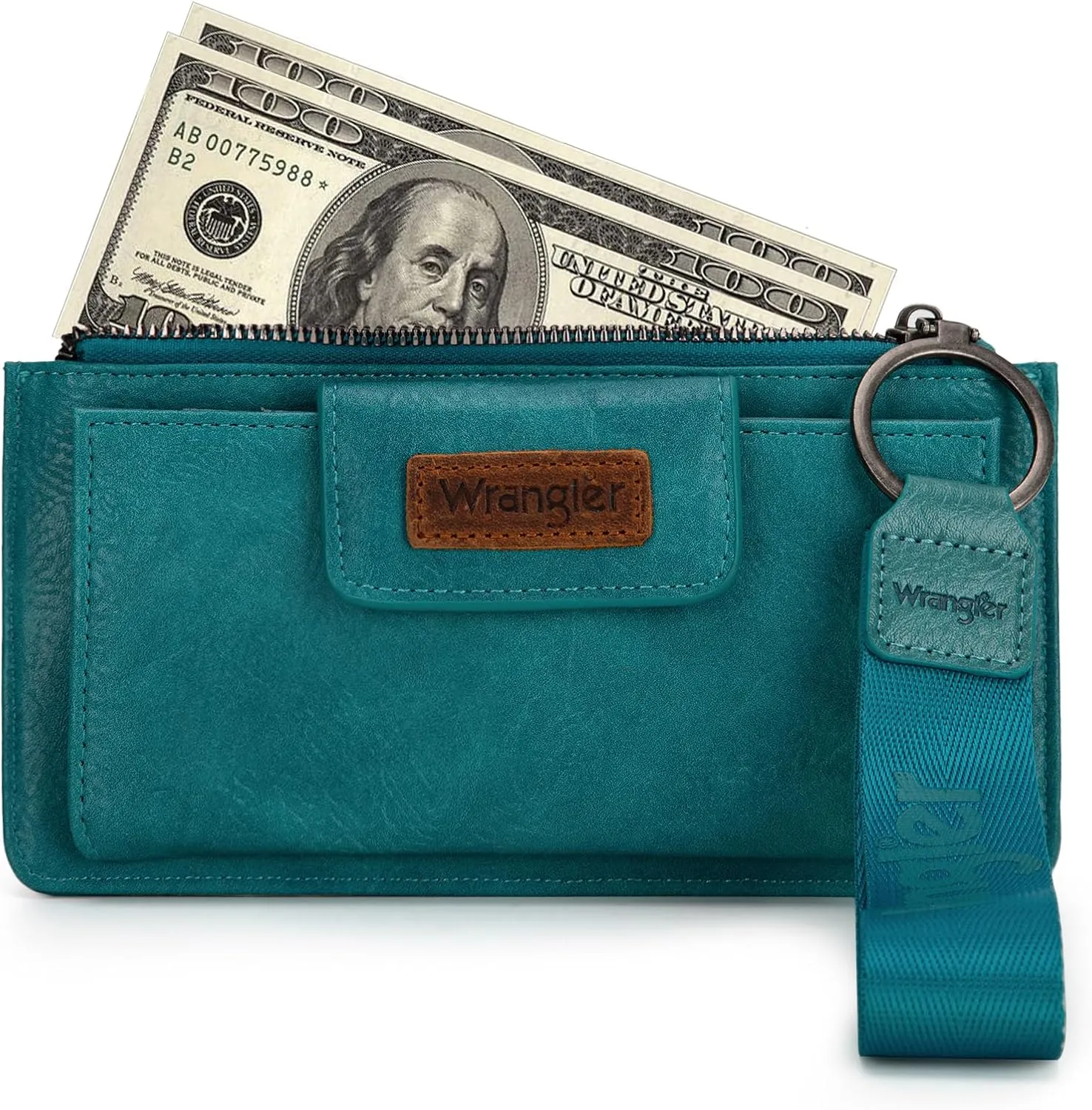 X Wrangler Wallet for Women Ladies Female Card Cases & Money Organizers Wristlet with Wallet Large Clutch with Coin Purse Smooth Zipper and Rfid Lining