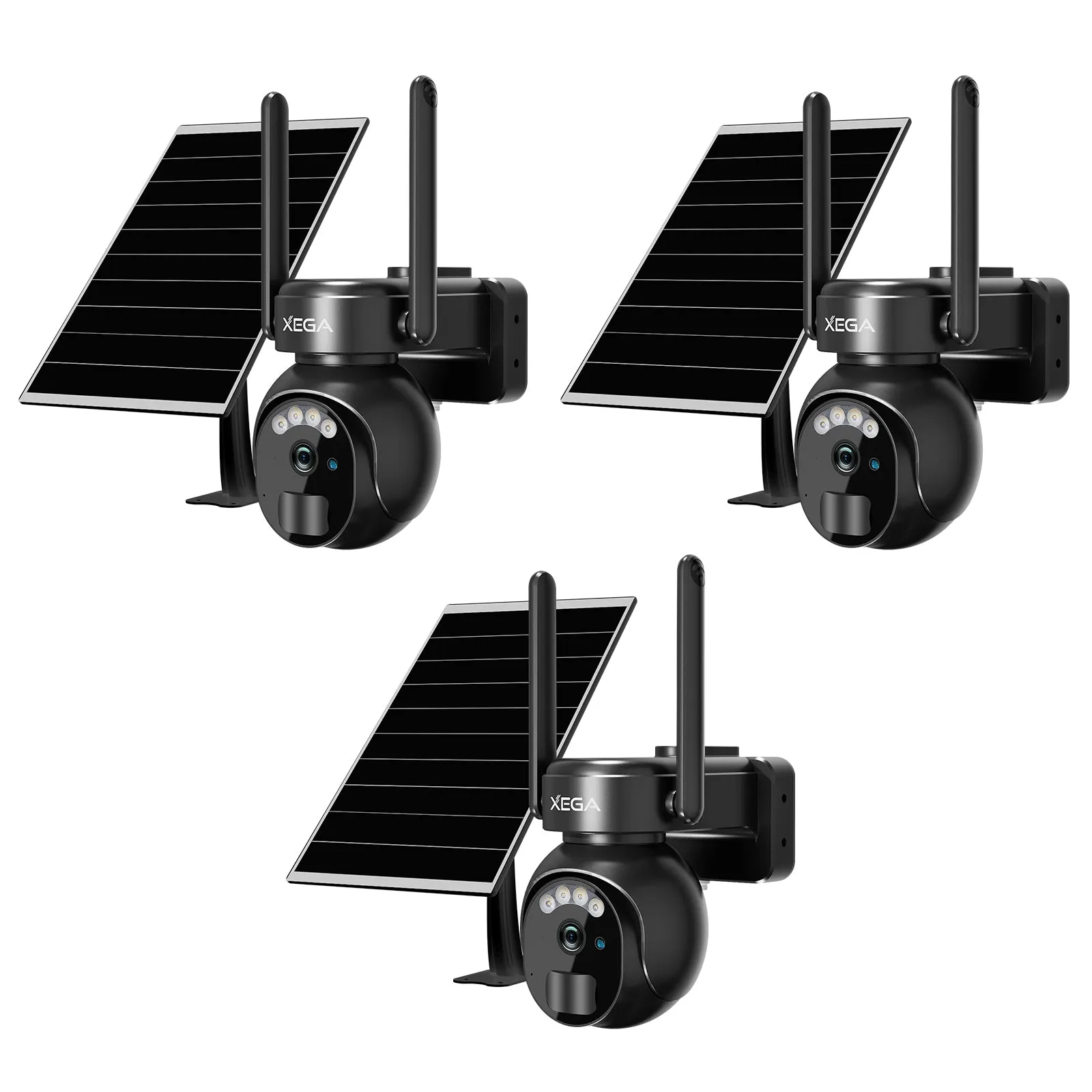 Xega 3G/4G LTE Security Camera No WiFi with SIM Card 2K Super HD Solar Powered Wireless Outdoor 4G Security Camera PIR Motion Sensor Night Vision 2 Way Talk.