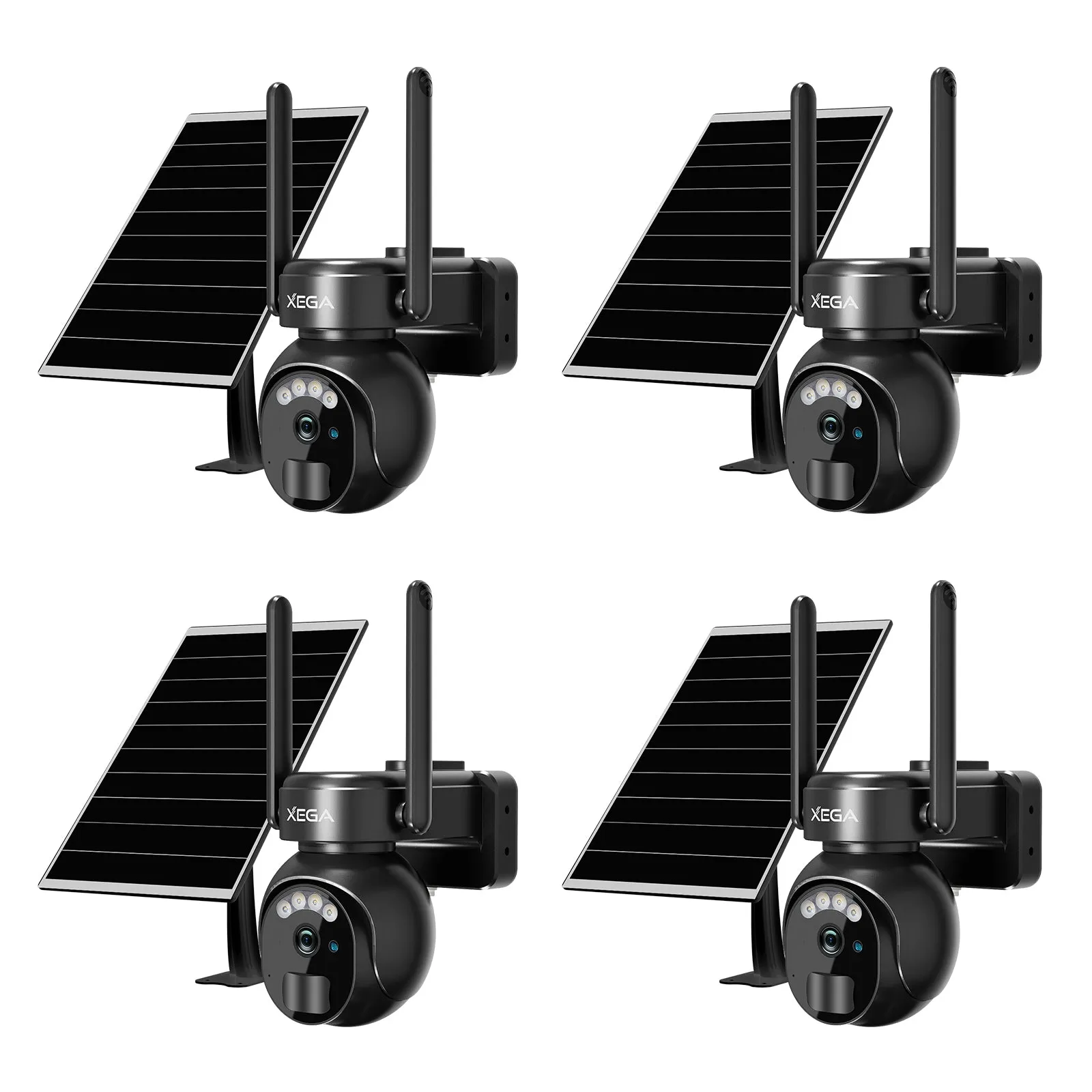 Xega 3G/4G LTE Security Camera No WiFi with SIM Card 2K Super HD Solar Powered Wireless Outdoor 4G Security Camera PIR Motion Sensor Night Vision 2 Way Talk.