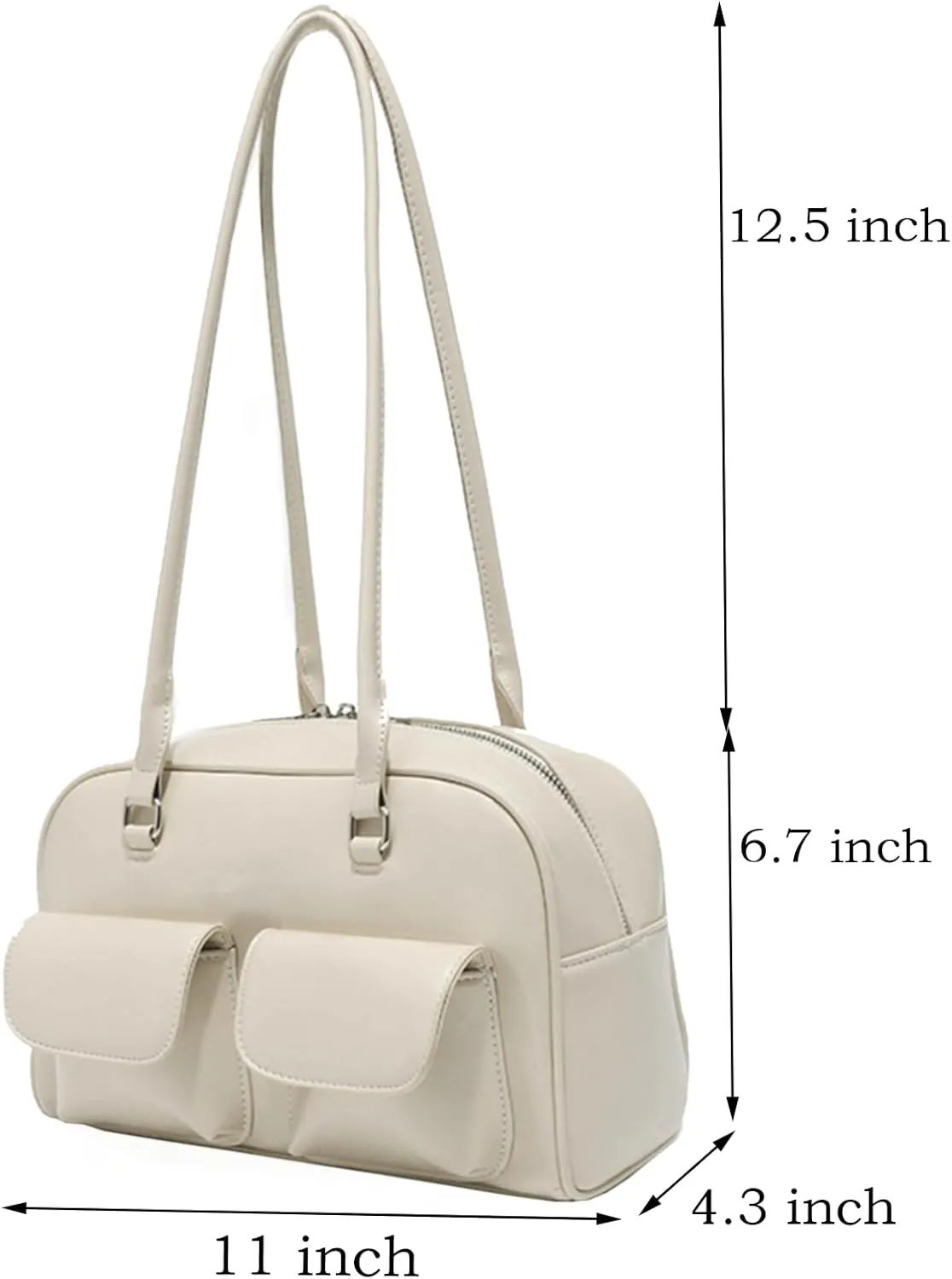 Y2K Shoulder Bag for Women Black Small Purse Brown Purse Trendy Purse Retro Women's Shoulder Handbags Purses