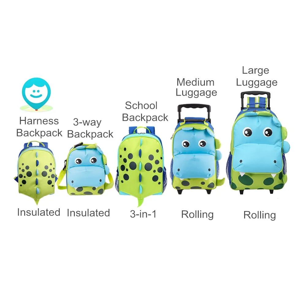yodo Kids Insulated Toddler Backpack with Leash Safety Harness Lunch Bag