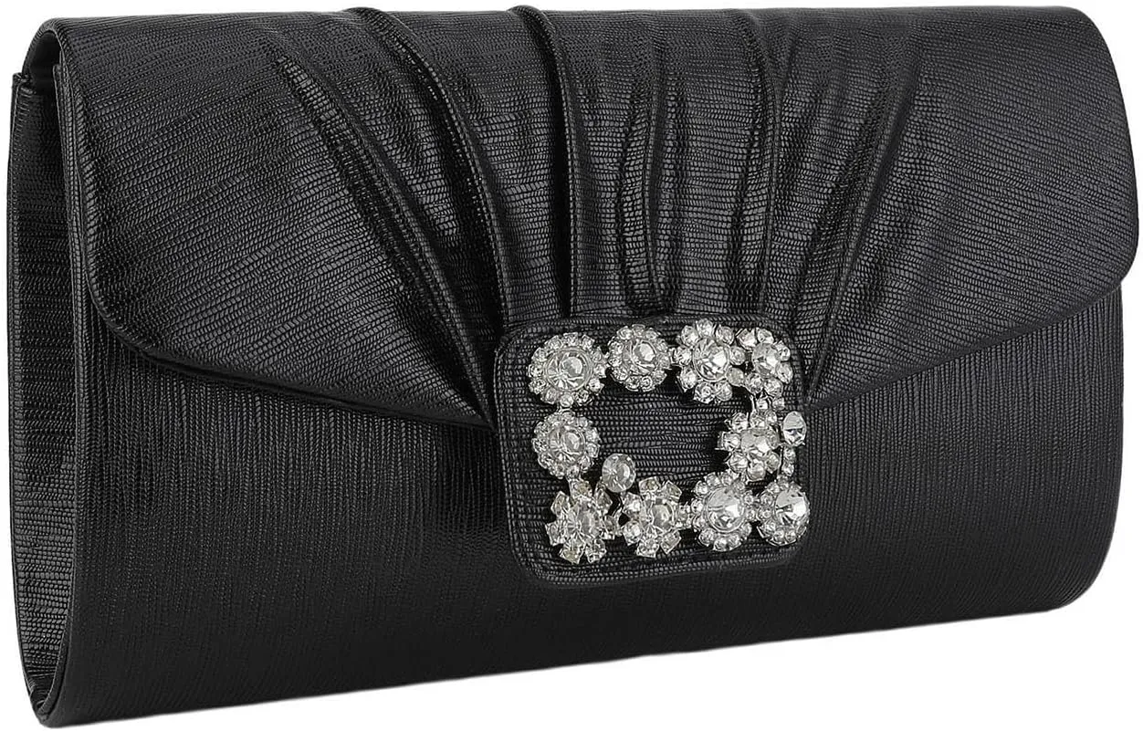 YYW Evening Bag Small Rhinestone Purse Handbag Sparkling Clutch Purses for Women Wedding Formal Party