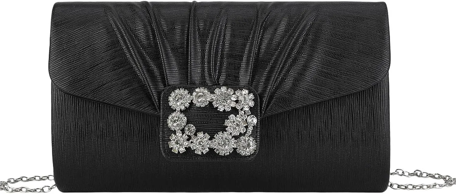 YYW Evening Bag Small Rhinestone Purse Handbag Sparkling Clutch Purses for Women Wedding Formal Party