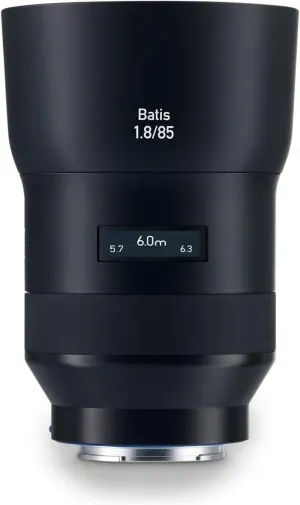 ZEISS Batis 85mm f/1.8 Lens for Sony E Mount Mirrorless Cameras, Black