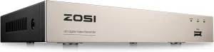 ZOSI 3K Lite 8CH CCTV DVR Recorder with AI Human/Vehicle Detection, 8 Channel 1080p H.265  Hybrid 4-in-1 Home Surveillance Wired DVR for HD-TVI/CVI/CVBS/AHD Analog Security Camera (No HDD)
