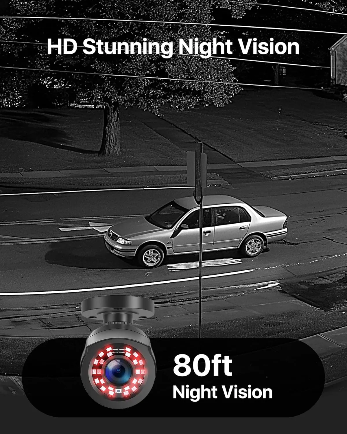 ZOSI 3K Lite 8CH Security Camera System Outdoor with 1TB Hard Drive,AI Human/Vehicle Detection,Night Vision,H.265  8 Channel 5MP Lite Video DVR Recorder,8X 1080P HD 1920TVL Weatherproof CCTV Cameras