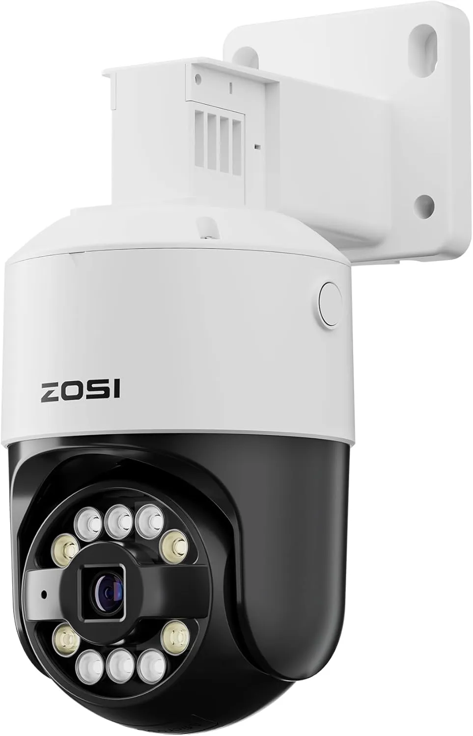 ZOSI C296 3K 5MP Add-on PoE PT Camera Outdoor, Starlight Night Vision, AI Face Human Vehicle Detection, 2-Way Talk, Auto Track, Pan/Tilt, Only Compatible NVR