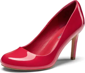 ZURIN Women's Round Toe Comfortable Stiletto Heels Closed Toe Dress Pumps Shoes for Wedding Work Office Business